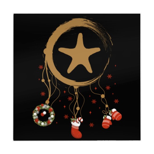 Winter dreamcatcher Christmas Starfish Mahjong Mats