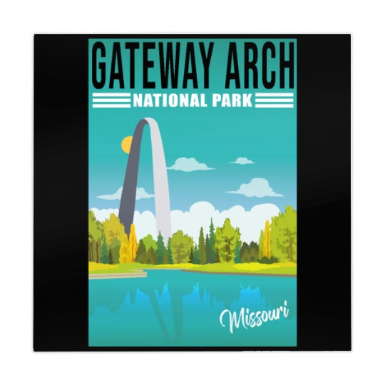 Gateway Arch National Park Missouri, St Louis Mahjong Mats