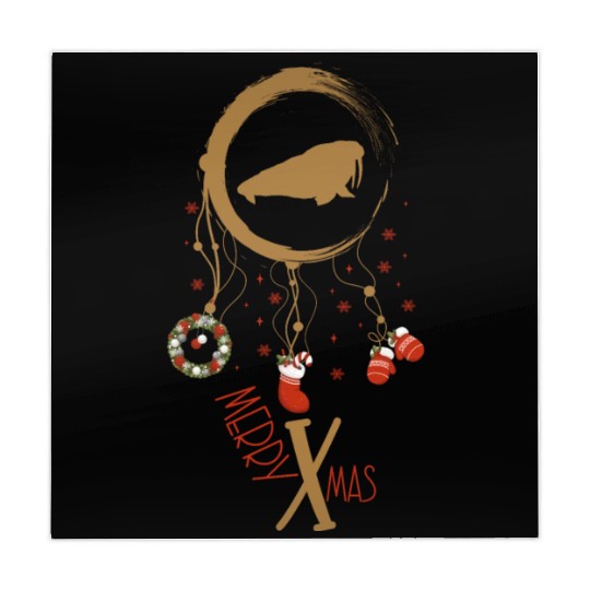 Winter dreamcatcher Christmas Walrus Mahjong Mats