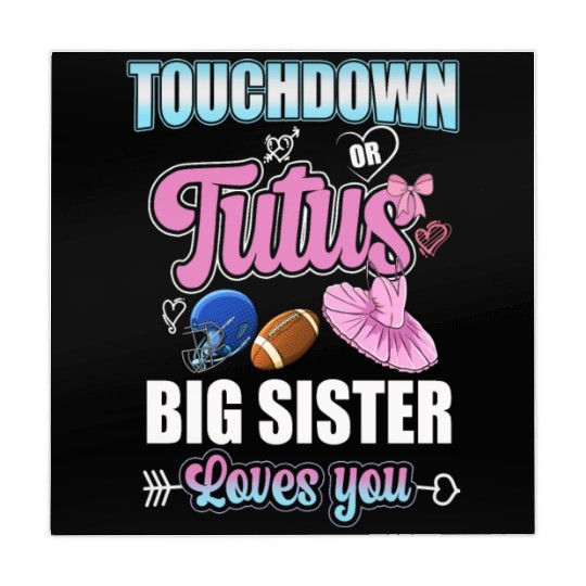 Touchdown or Tutu Big Sister Loves You Mahjong Mats