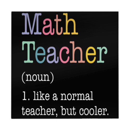 Math Teacher Like a Normal Teacher But Cooler Mahjong Mats