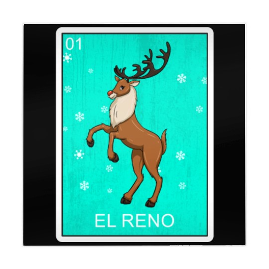 El Reno Reindeer Card Mexican Lottery Christmas Mahjong Mats