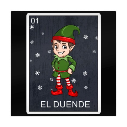 El Duende The Elf Card Mexican Lottery Christmas Mahjong Mats