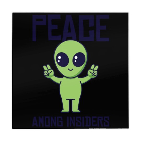 Area 51 Peace Alien Head Martian Space Outsider Mahjong Mats