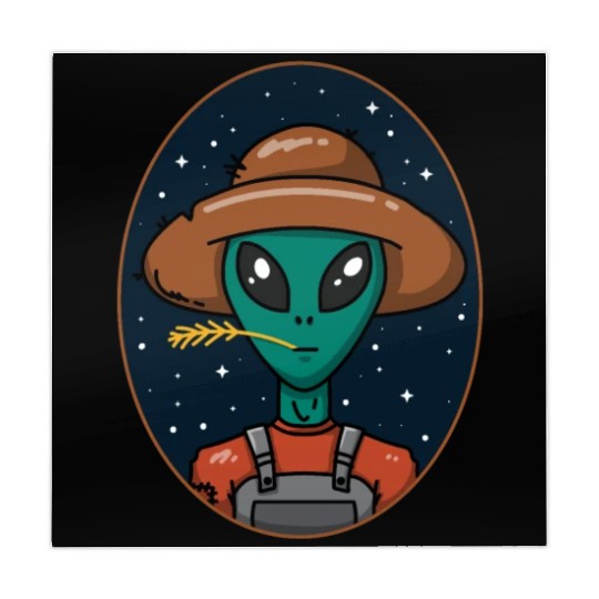 Alien Farmer UFO Funny Farming Mahjong Mats