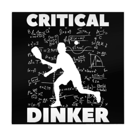 Pickleball Critical Dinker, Funny Pickle Ball. Mahjong Mats