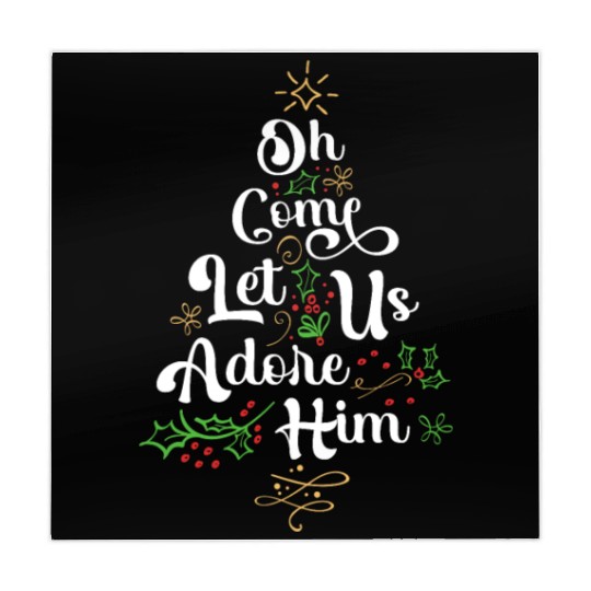 Oh Come Let Us Adore Him Jesus Family Christian Mahjong Mats