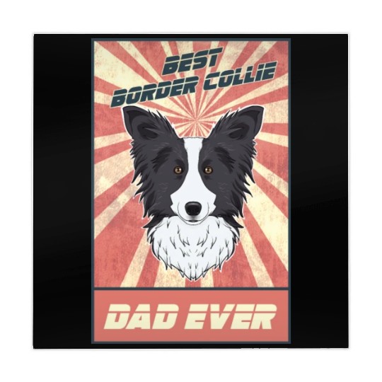 Best Border Collie Dad Ever I Border Collie Lover Mahjong Mats