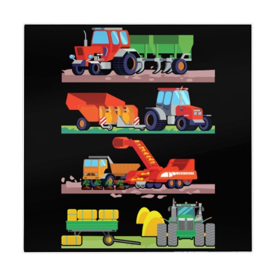 Farm Vehicles Tractor Lover Mahjong Mats