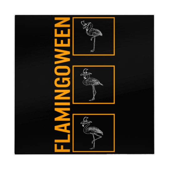 Halloween Mahjong Mats, Flamingoween Flamingo Spooky