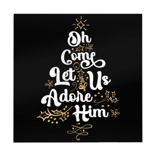 Oh Come Let Us Adore Him Religious Jesus Mahjong Mats