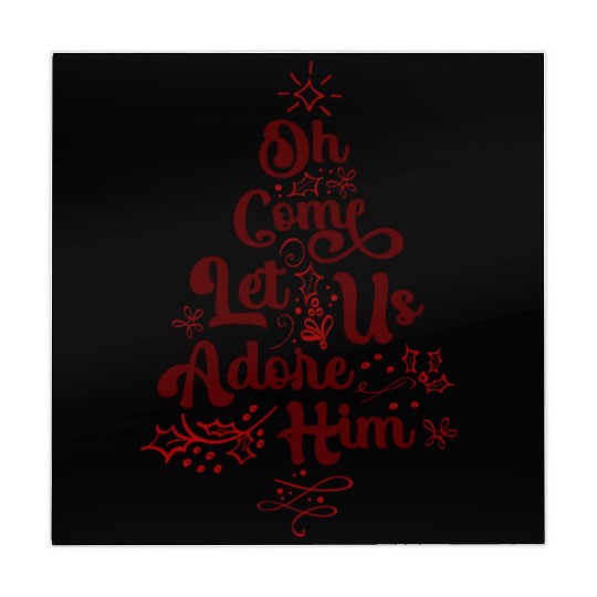 Oh Come Let Us Adore Him Religious Jesus Mahjong Mats