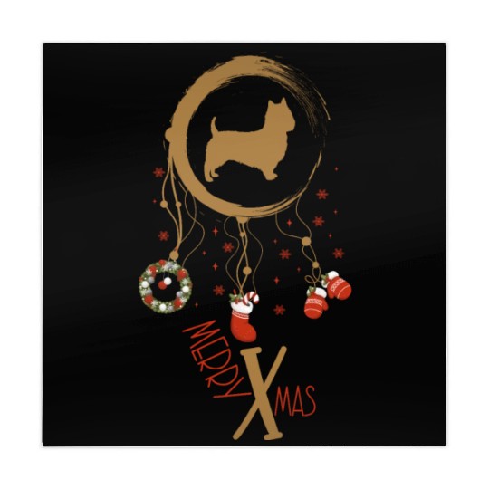 dog dreamcatcher Christmas Australian Terrier Mahjong Mats