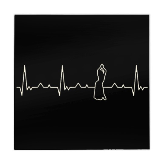 Belly Dancing Woman. Heart. Love. EKG. Pulse. Mahjong Mats