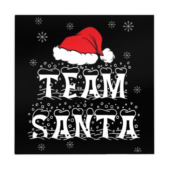 Team Santa Xmas Hat for Family Christmas Mahjong Mats