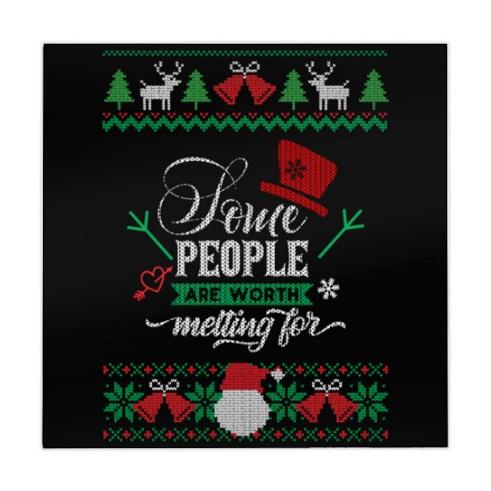 funny snowman Christmas ugly sweater Mahjong Mats