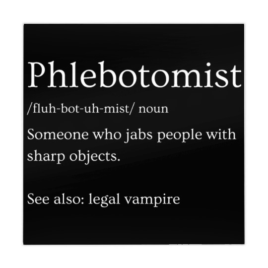 Phlebotomist Definition Funny Phlebotomy Mahjong Mats
