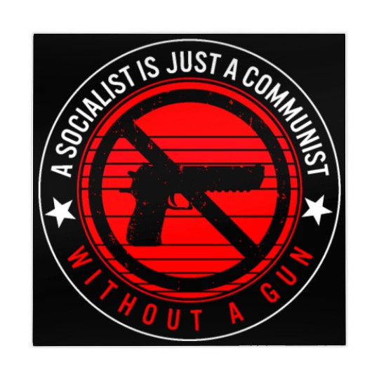 Socialist Is Just A Communist Gun Mahjong Mats,
