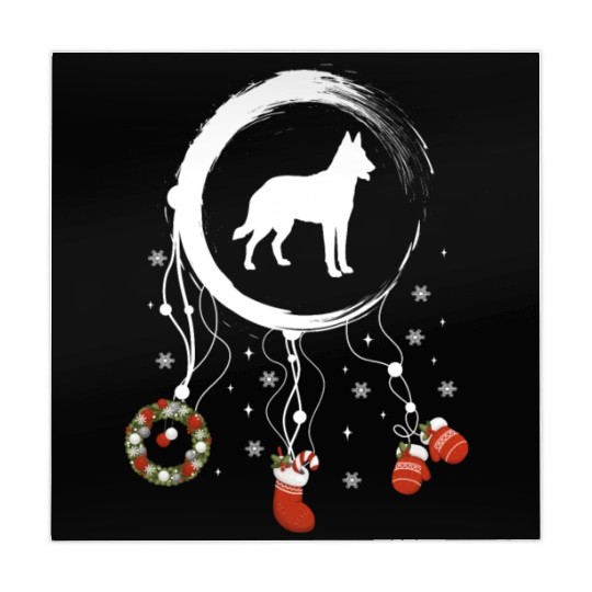 dog dreamcatcher Christmas Belgian Malinois Mahjong Mats