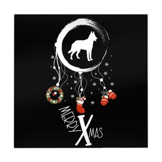 dog dreamcatcher Christmas Belgian Malinois Mahjong Mats