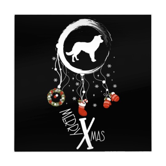 dog dreamcatcher Christmas Border Collie Mahjong Mats