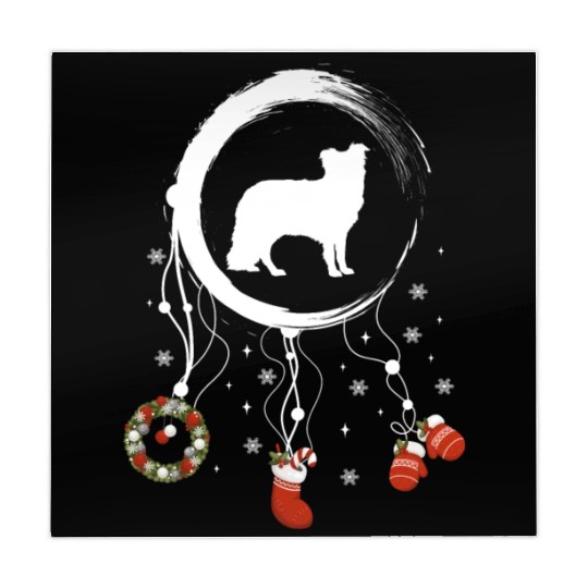 dog dreamcatcher Christmas Border Collie Mahjong Mats
