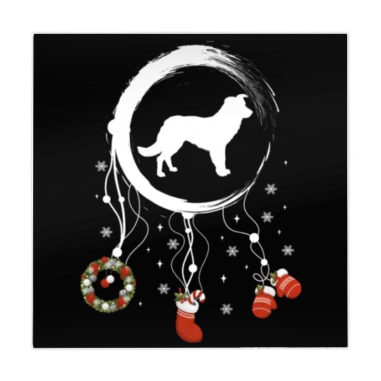 dog dreamcatcher Christmas Border Collie Mahjong Mats