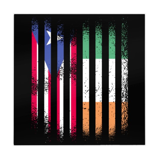 Puerto Rico Flag Ireland Grown Flags Stripes Mahjong Mats