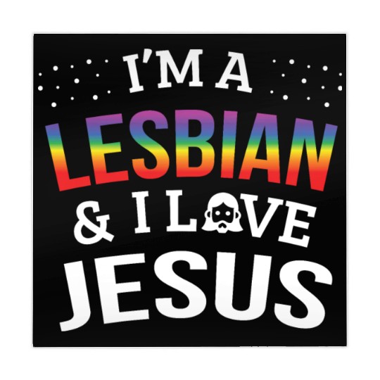 LGBT Gay Pride Lesbian I'm a Lesbian I Love Jesus Mahjong Mats