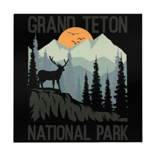 Grand Teton National Park Mountains Wilderness Mahjong Mats