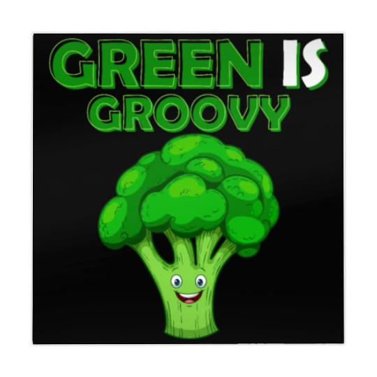 Green Is Groovy Vegetable Broccoli Mahjong Mats