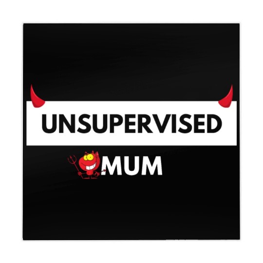 UNSUPERVISED MUM FUNNY CUTE DESIGN Mahjong Mats