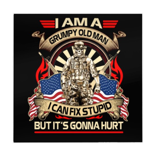 Afghanistan veteran Grumpy old man Mahjong Mats