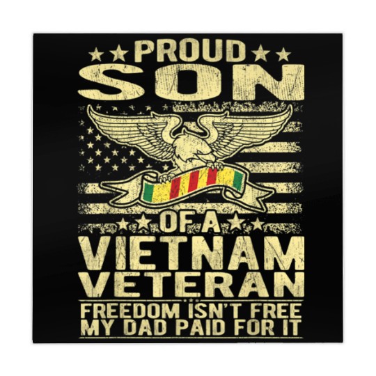 Freedom Isn't Free Proud Son Of A Vietnam Veteran Mahjong Mats