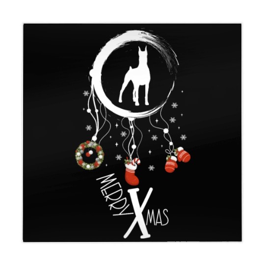 dog dreamcatcher Christmas Doberman Mahjong Mats