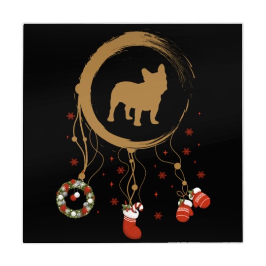 dog dreamcatcher Christmas French Bulldog Mahjong Mats