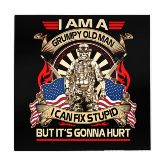 Afghanistan veteran Grumpy old man Mahjong Mats