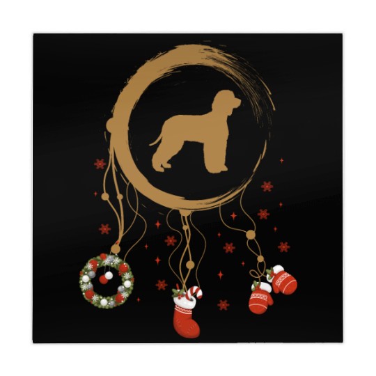 dog dreamcatcher Christmas Irish Water Spaniel Mahjong Mats