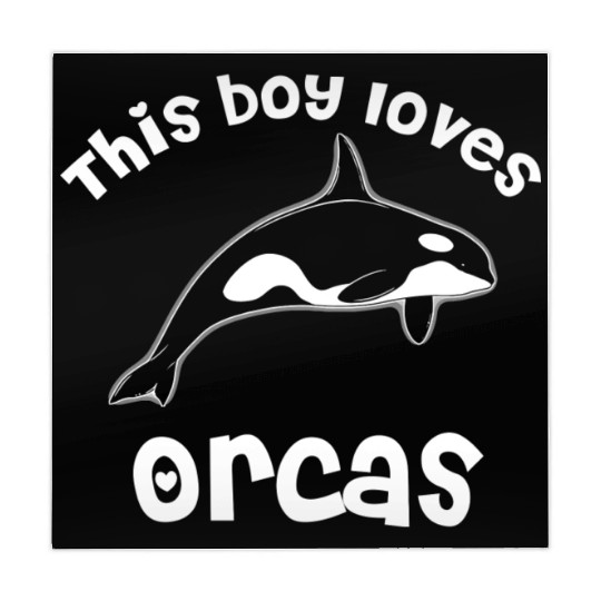 This Boy Loves Orcas Lover Funny Killer Whale Mahjong Mats