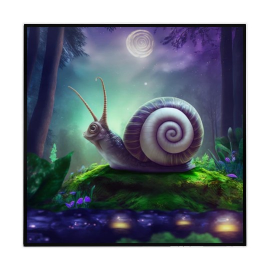 Spiral Moongazing Snail Ombre Aqua Lavender sky Mahjong Mats