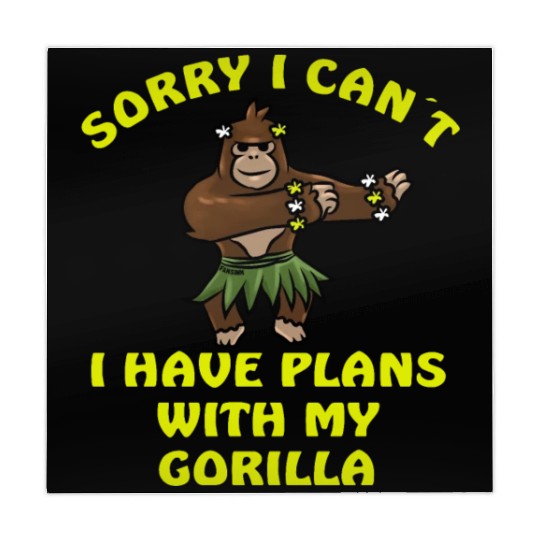 Sorry I Can't Gorilla Monkey Jungle Mahjong Mats