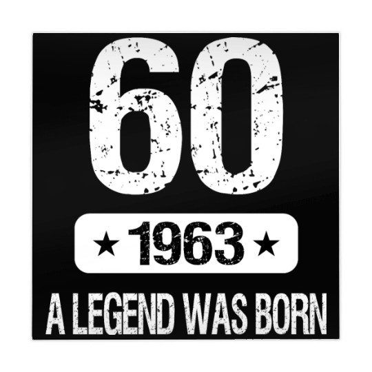 60th Birthday 1963 A Legend Was Born Mahjong Mats