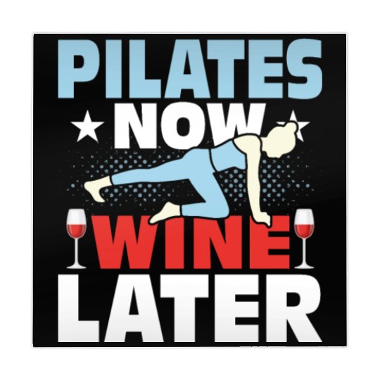 Pilates Now Wine Later Exercise Fitness Mahjong Mats