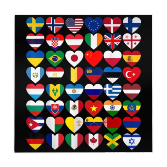 Flags of the Countries of the World International Mahjong Mats