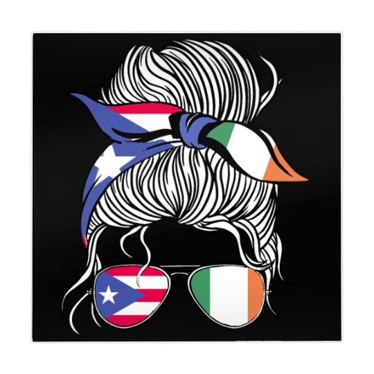 Puerto Rico Flag Ireland Grown Women Girl Country Mahjong Mats