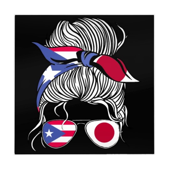 Puerto Rico Flag Japan Grown Women Girl Country Mahjong Mats
