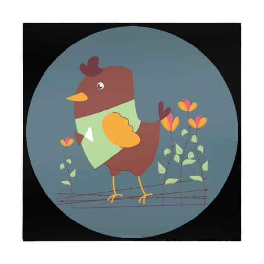 Kawaii cute chicken for farmers own farm animals Mahjong Mats