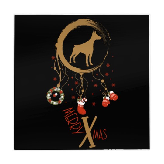 dog dreamcatcher Christmas Pinscher Mahjong Mats