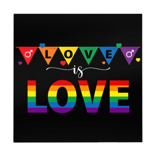 Love is Love Womens Mens Love is Love LGBT V-day Mahjong Mats