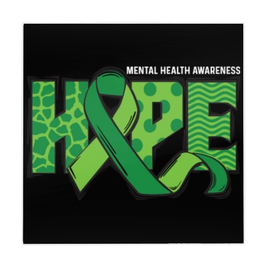 Hope Green Mental Health Awareness Mahjong Mats